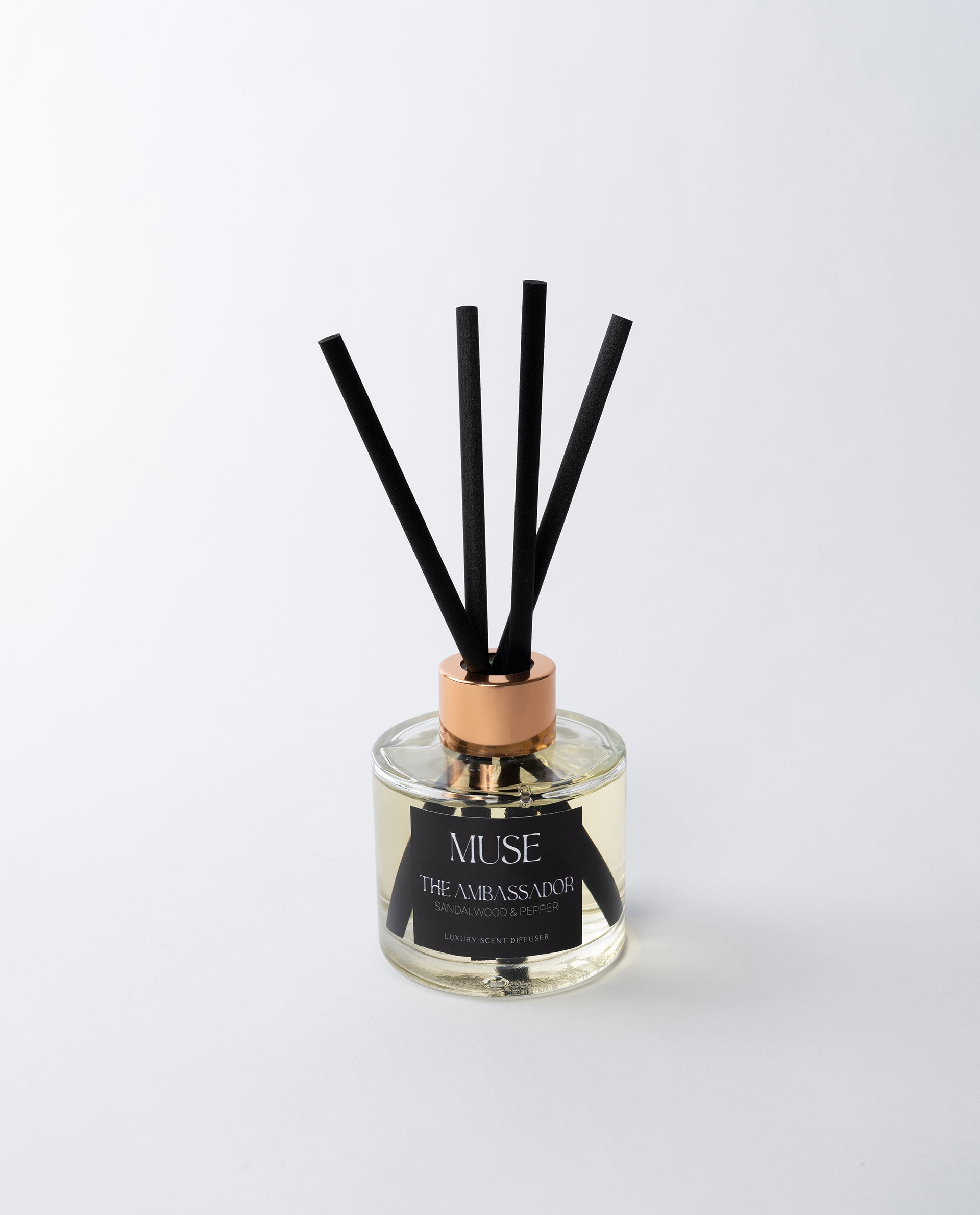 The Ambassador Luxury Room Diffuser - SANDALWOOD &PEPPER - 100ml - Muse Body Shape Boutique