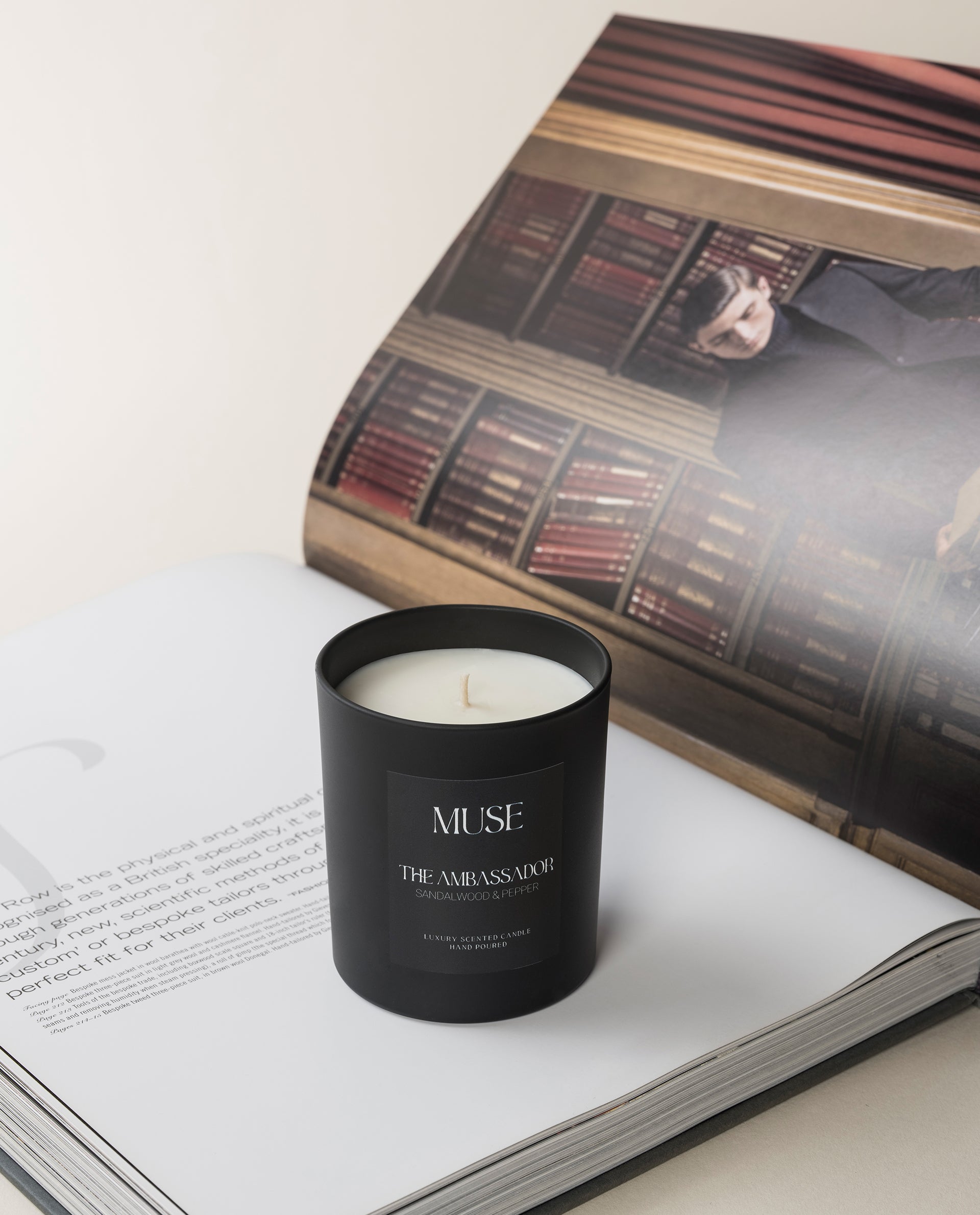 The Ambassador Luxury Candle - SANDALWOOD AND PEPPER - 300ml - Muse Body Shape Boutique